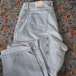 Capri Jeans, Lt Blue, Style & Co, Curvy Capri, Sz 12